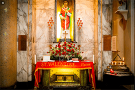 St. Valentine enshrined in Dublin